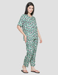 Nevada Women's Pajama Set Print Blue Flower