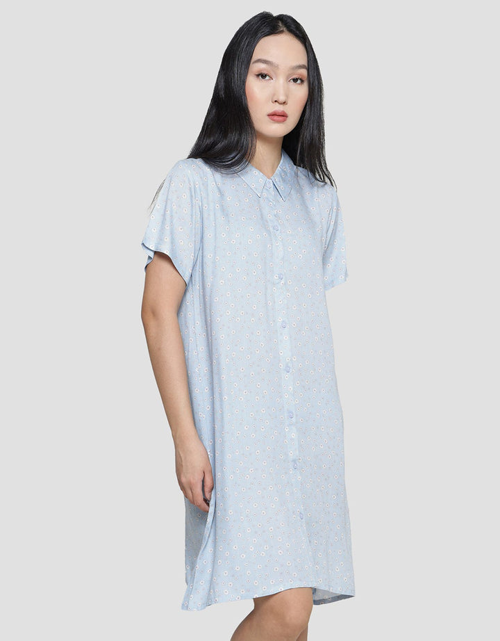 Nevada Little Krisan Women's Short Sleeve Midi Dress