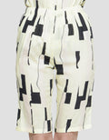 Nevada Abstract Check Print Charm Women's Sleepwear Set