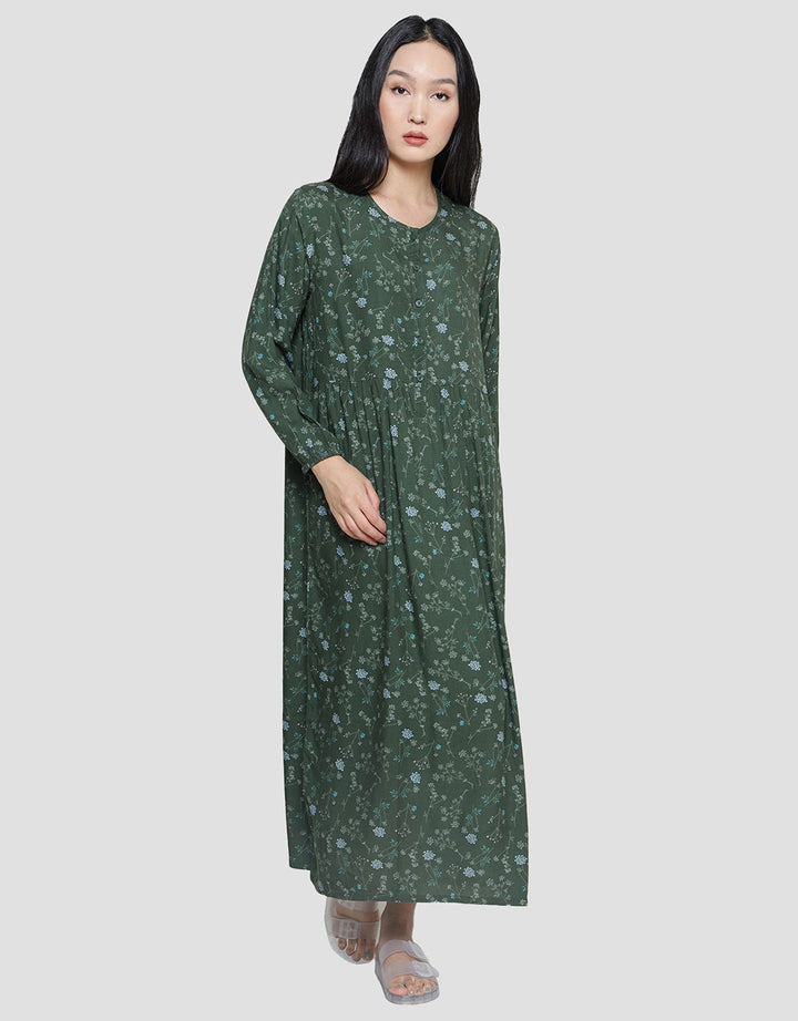 St. Yves Spring Night Maxi Dress Lengan Panjang Wanita