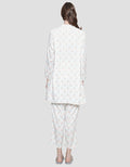 St. Yves Diamond Flower Print Women's Pajama Set