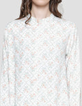 St. Yves Diamond Flower Print Women's Pajama Set