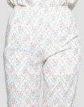 St. Yves Diamond Flower Print Women's Pajama Set