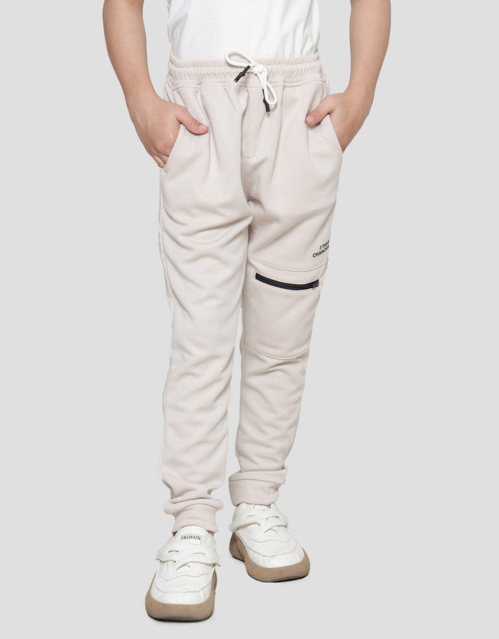 Nevada Solid Zipper Pocket Boys Jogger Pants