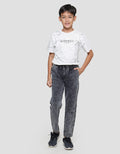 Nevada Karet Solid Loosfit Celana Denim Anak Laki-Laki