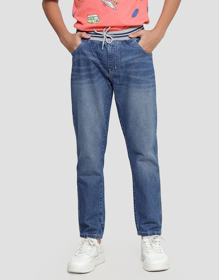 Nevada Boys Basic Rib Denim Pants