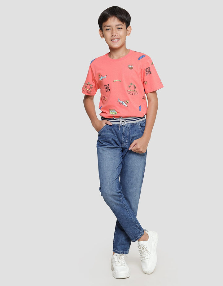 Nevada Boys Basic Rib Denim Pants