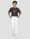 Nevada White Rib Boys Denim Pants