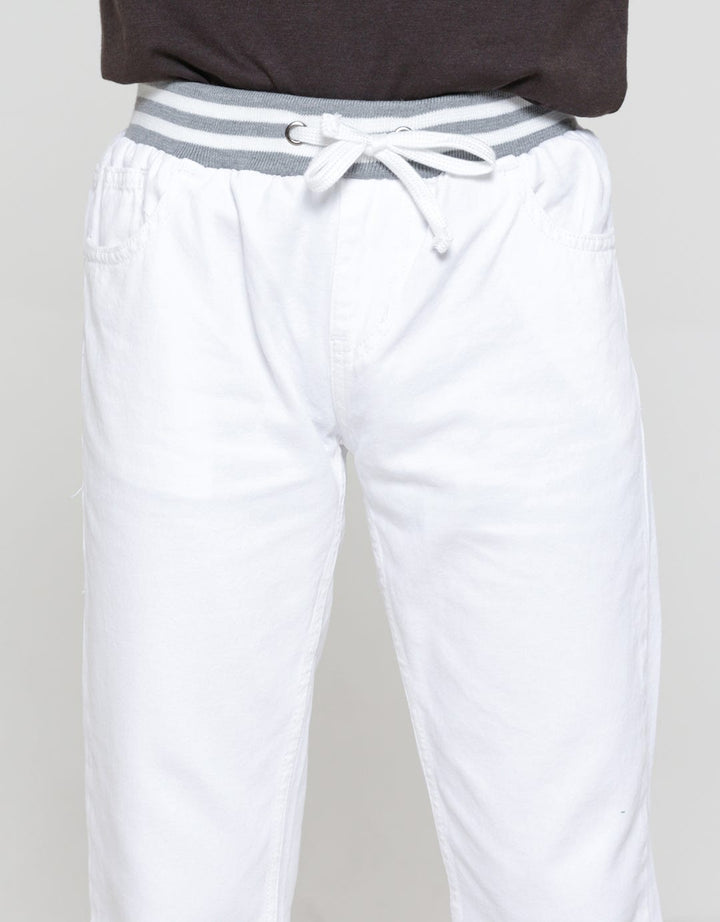 Nevada White Rib Boys Denim Pants