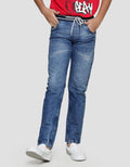 Nevada Washing Paha & Spider Celana Denim Rib Anak Laki-laki