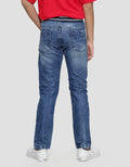 Nevada Washing Paha & Spider Celana Denim Rib Anak Laki-laki