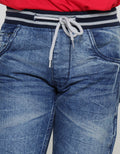 Nevada Washing Paha & Spider Celana Denim Rib Anak Laki-laki