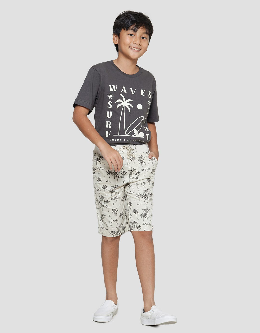 Nevada Island Print Celana Pendek Anak Laki-laki