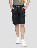 Nevada Woven Print Geometri Ribstop Celana Pendek Anak Laki-Laki