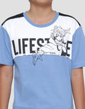 Nevada Print Cut N Sew Lifestyle Anime Boys Short Sleeve T-Shirt