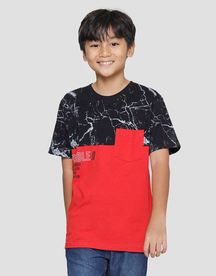 Nevada Pocket Print Kaos Anak Laki-laki