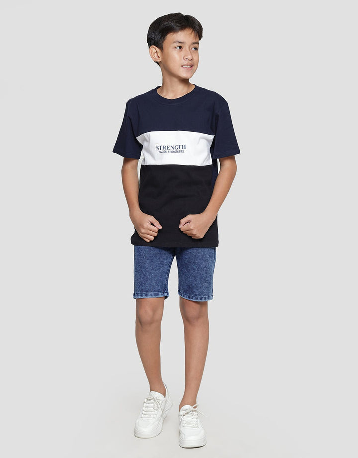 Nevada Print Cut N Sew Strenght Boys Short Sleeve T-Shirt