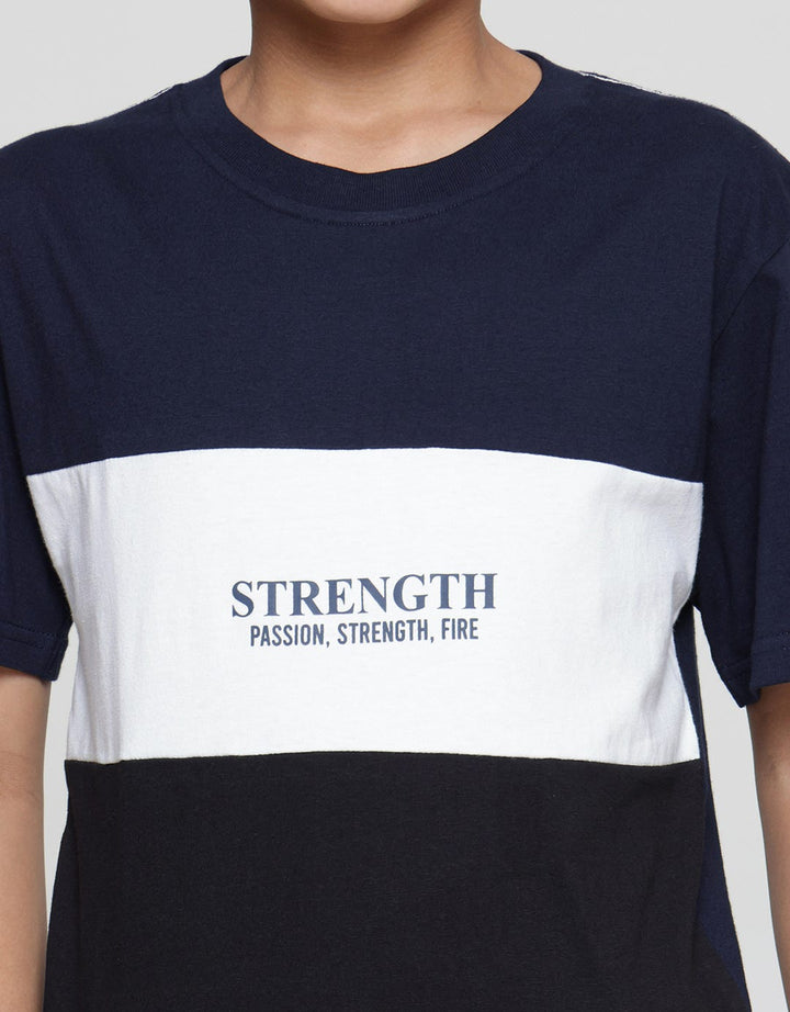 Nevada Print Cut N Sew Strenght Boys Short Sleeve T-Shirt