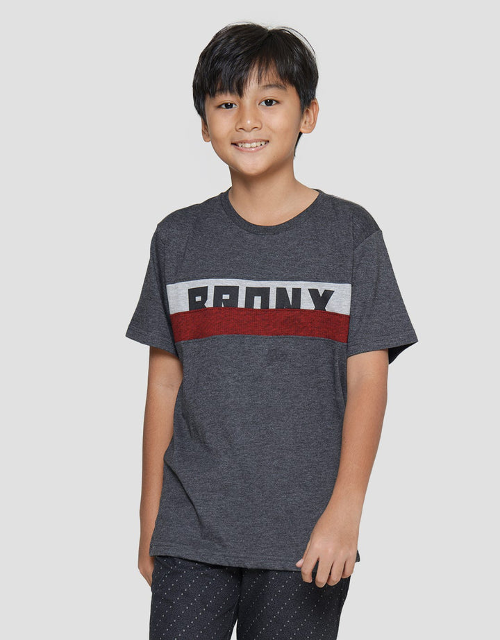 Nevada Kaos Lengan Pendek Anak Laki-laki Print Mix Textured