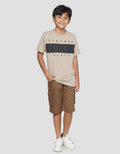 Nevada Print Cut N Sew Mix Textured Boys Short Sleeve T-Shirt