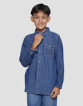 Nevada Denim With Pocket Dnmyd1 Kemeja Anak Laki-Laki