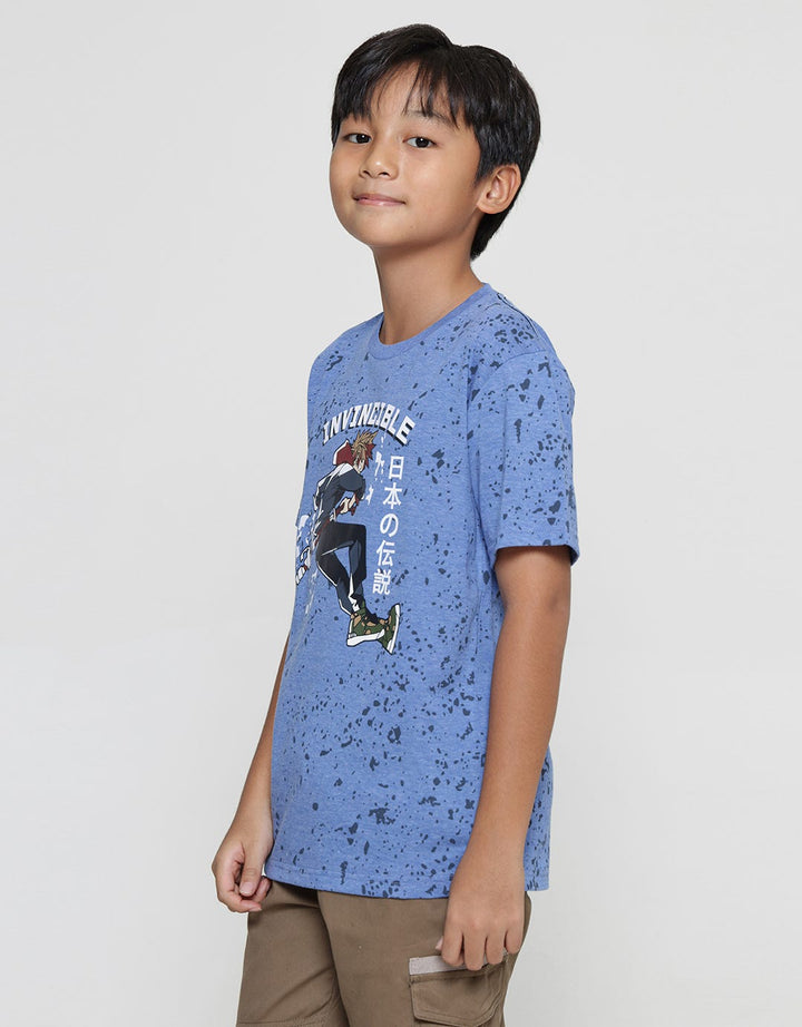 Nevada Print Anime Invincible Kaos Lengan Pendek Anak Laki-Laki