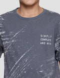 Nevada Kaos Lengan Pendek Fullprint Splash Anak Laki-laki