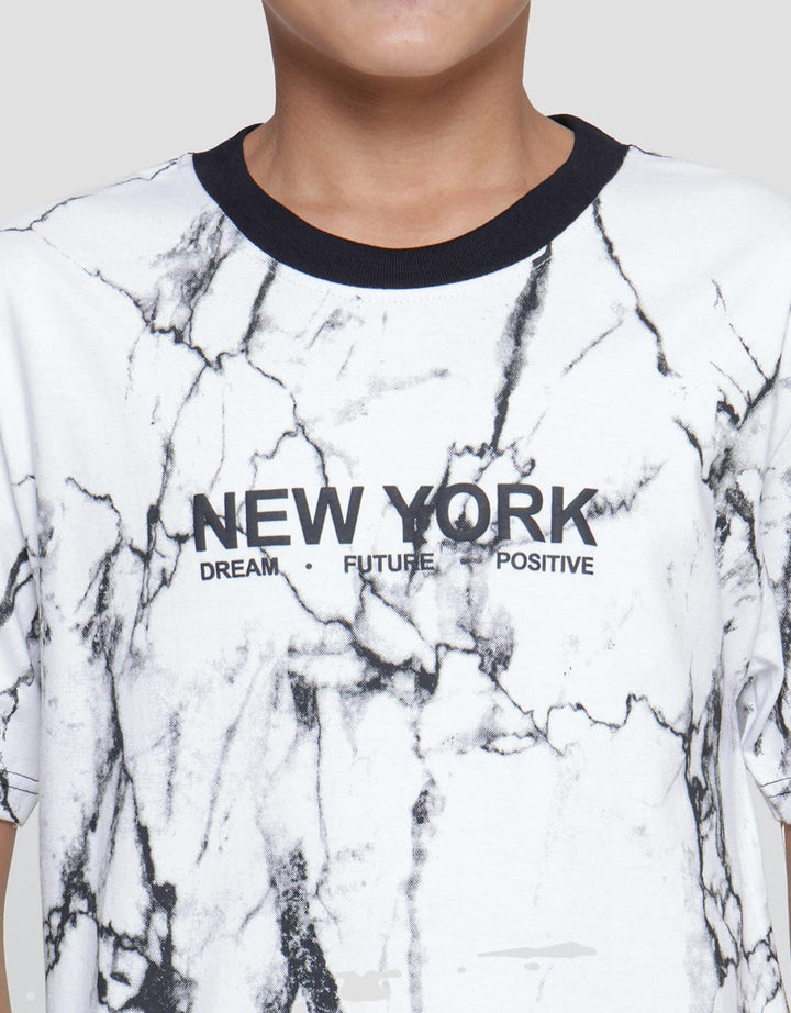 Nevada Fullprint Splash Newyork Boys Short Sleeve T-Shirt