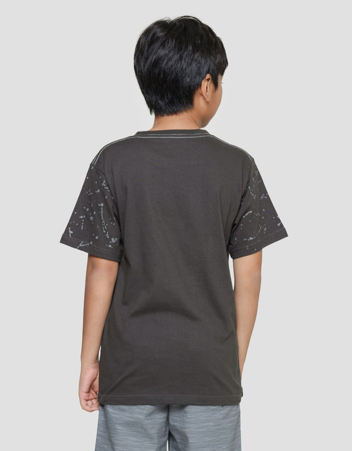Nevada Print Splash Never Giveup Kaos Lengan Pendek Anak Laki-Laki