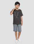 Nevada Print Splash Never Giveup Kaos Lengan Pendek Anak Laki-Laki