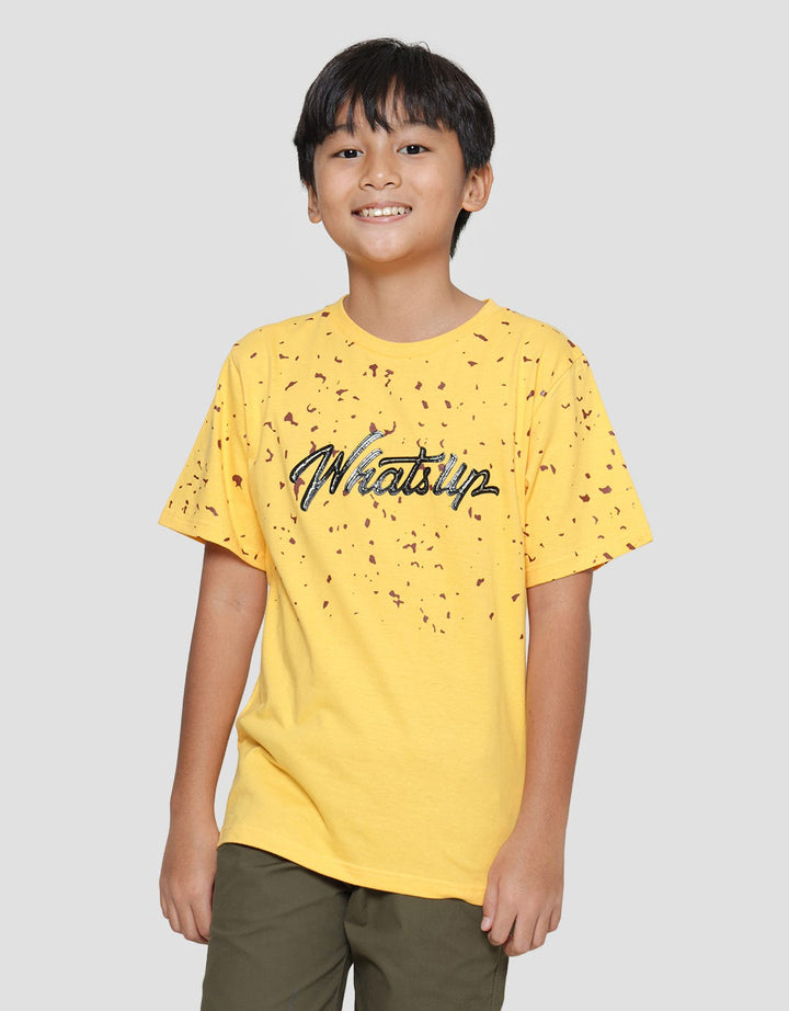 Nevada Print Splash Whatsup Boys Short Sleeve T-Shirt