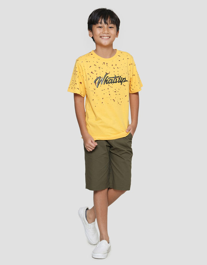 Nevada Print Splash Whatsup Boys Short Sleeve T-Shirt