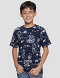 Nevada Boys Fullprint Ocean Short Sleeve T-Shirt