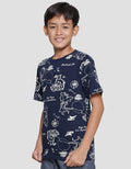 Nevada Boys Fullprint Ocean Short Sleeve T-Shirt