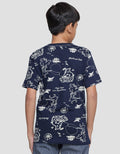 Nevada Boys Fullprint Ocean Short Sleeve T-Shirt