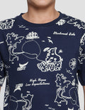 Nevada Boys Fullprint Ocean Short Sleeve T-Shirt