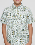 Nevada Linen Cross Slub Ethnic Boys Shirt