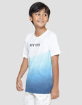 Nevada Print Ombre Blueish Kaos Lengan Pendek Anak Laki-Laki