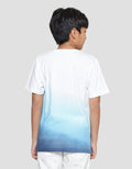 Nevada Print Ombre Blueish Kaos Lengan Pendek Anak Laki-Laki