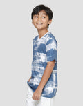 Nevada Kaos Lengan Pendek Anak Laki-laki Print Painting Blue