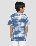 Nevada Kaos Lengan Pendek Anak Laki-laki Print Painting Blue