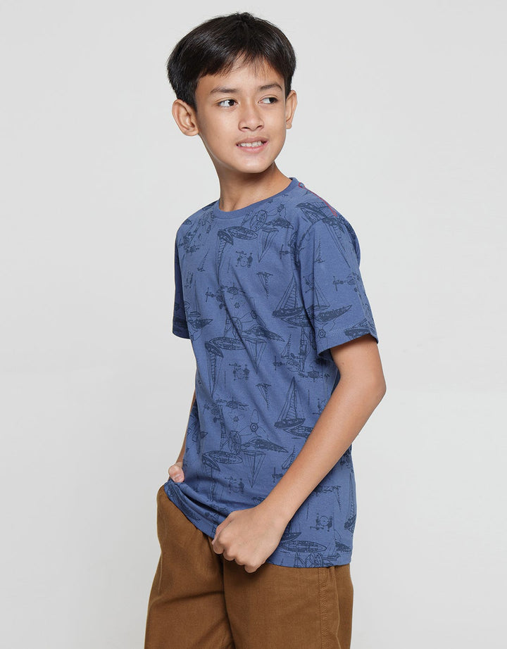 Nevada Fullprint Nautica Boys Short Sleeve T-Shirt