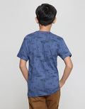 Nevada Fullprint Nautica Kaos Lengan Pendek Anak Laki-Laki