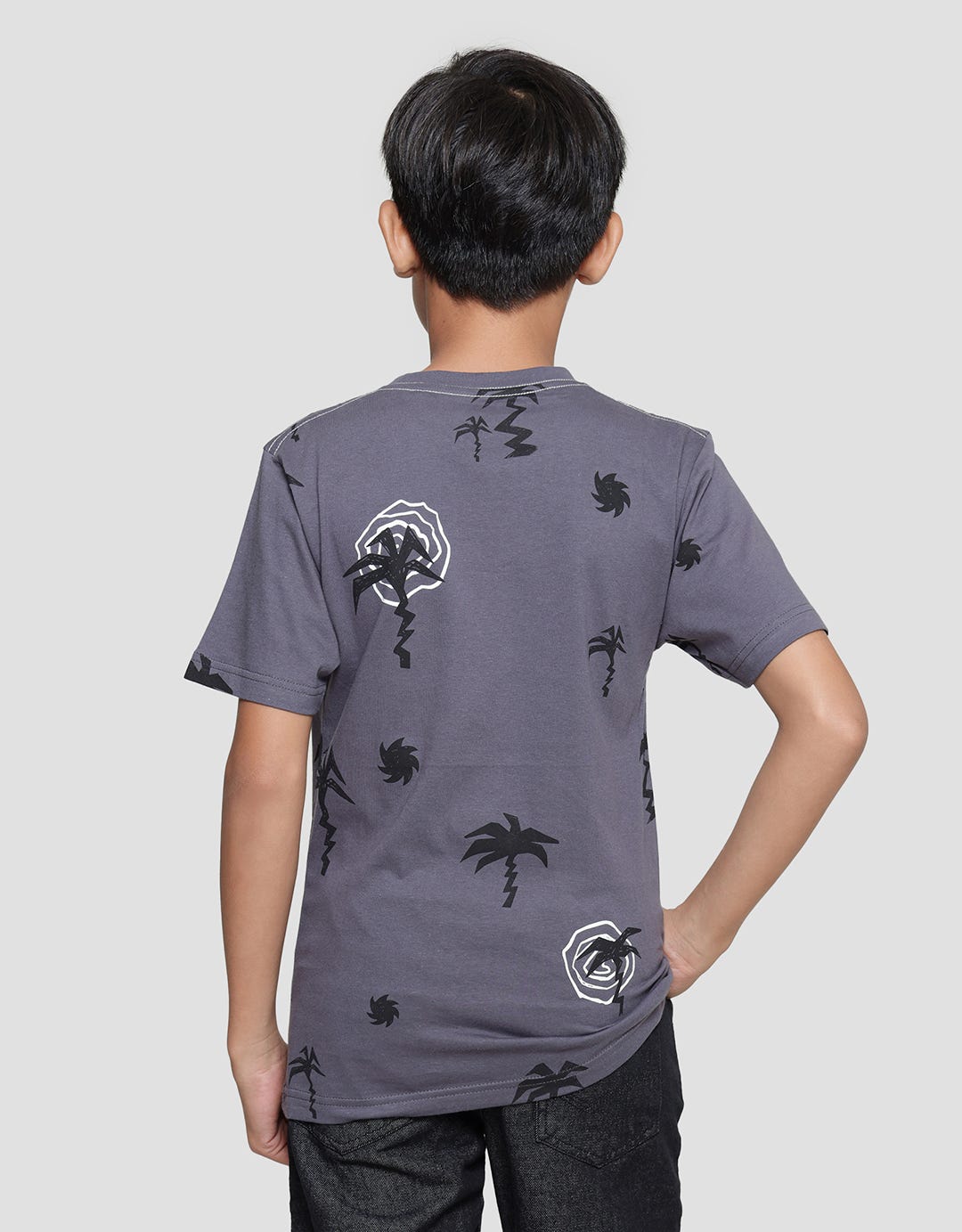 Nevada Boys Short Sleeve T-Shirt Coconut Tree Artwork Print