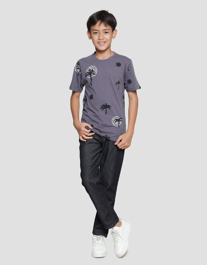 Nevada Boys Short Sleeve T-Shirt Coconut Tree Artwork Print