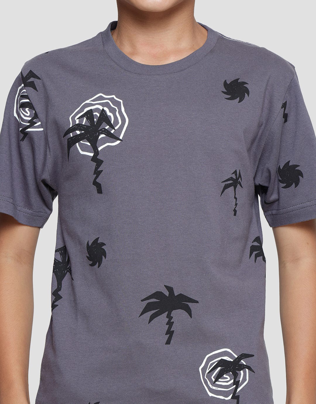 Nevada Boys Short Sleeve T-Shirt Coconut Tree Artwork Print