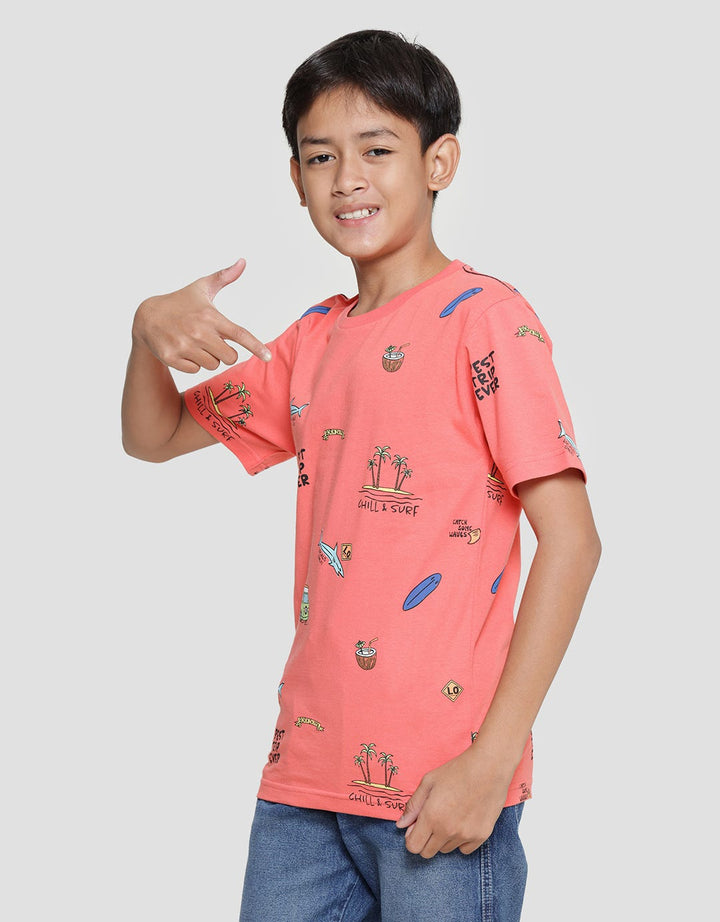 Nevada Boys Short Sleeve T-Shirt Print Summer Best Trip Ever