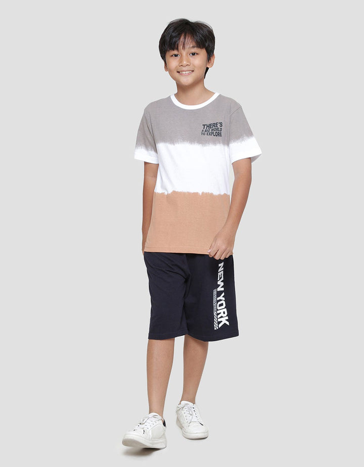 Nevada Fullprint Ombre 3 Colorblock Boys T-Shirt