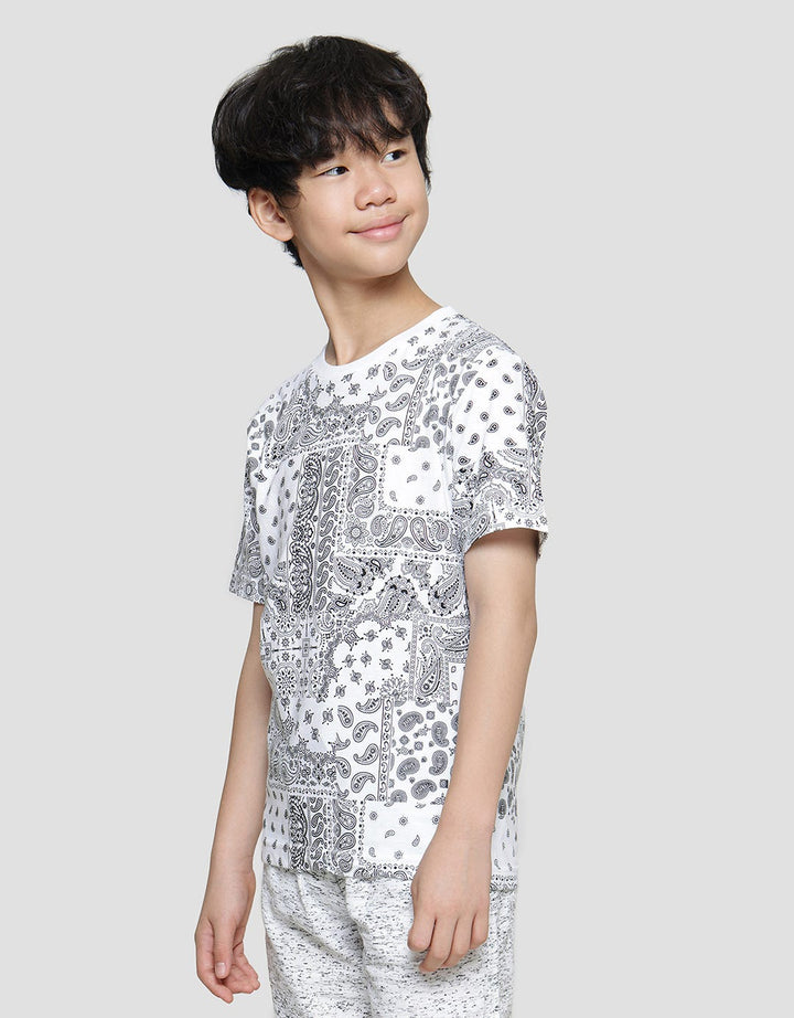 Nevada Fullprint Paisley Kaos Lengan Pendek Anak Laki-laki