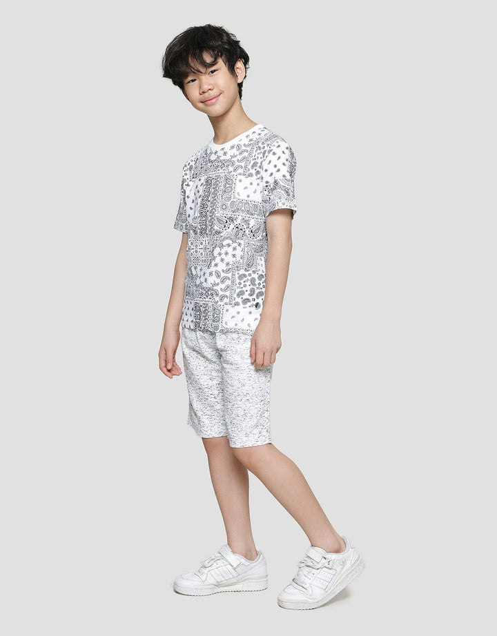 Nevada Fullprint Paisley Kaos Lengan Pendek Anak Laki-laki